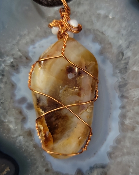 Hand Crafted Jewelry - Hand Crafted Jasper Pendant SOLD